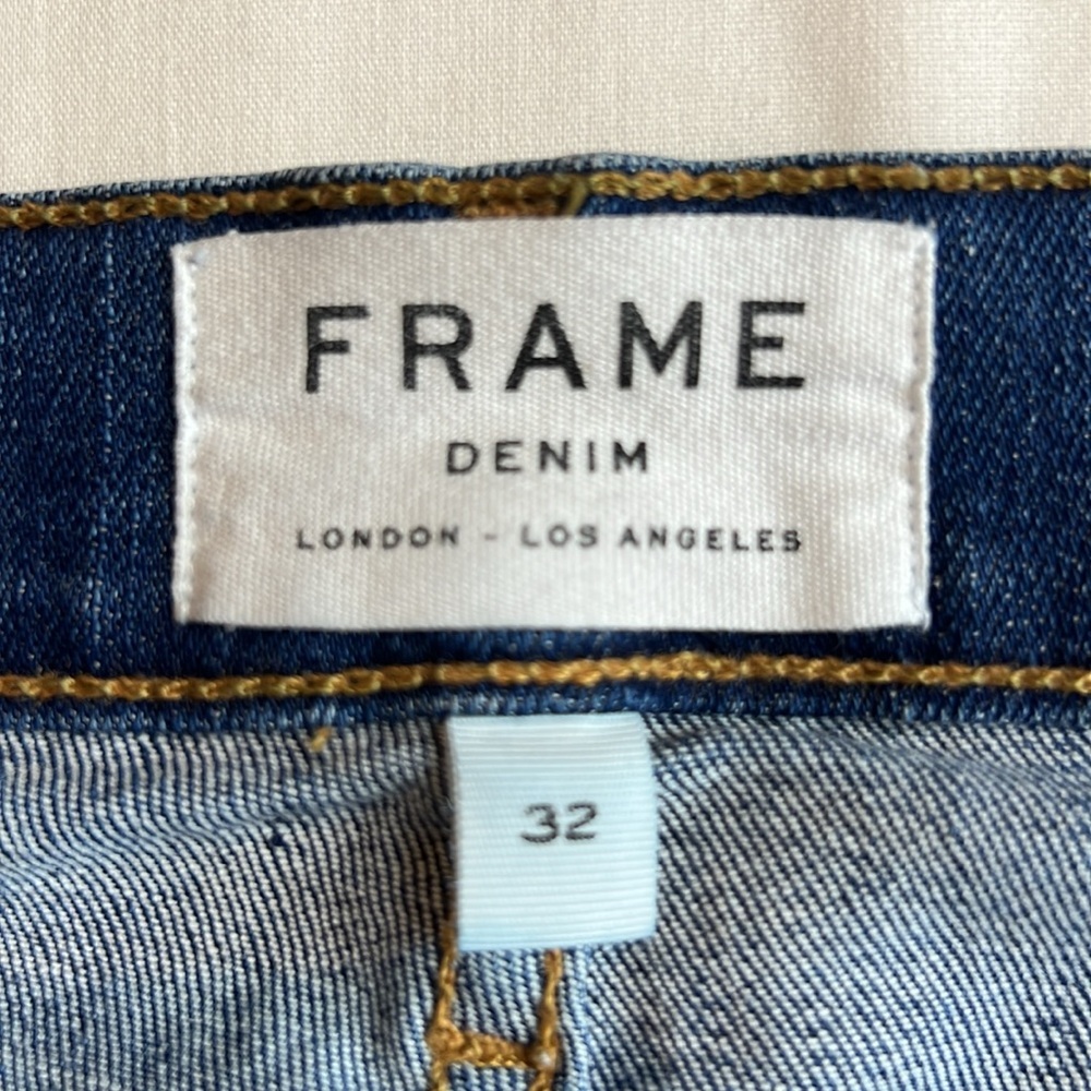 Frame Le High Skinny Crop Jeans Distressed High Rise Stretch Jeans New - Picture 12 of 12